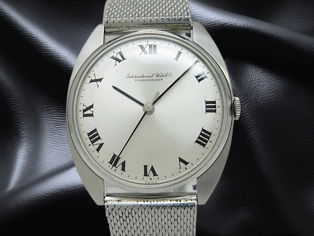 IWC Old Inter Center Seconds Cal.403 SS C-Line Tonneau Silver Dial