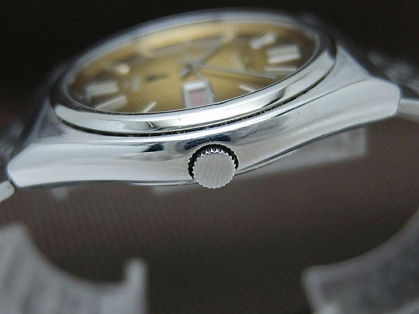 Seiko Type II 7123-8010 Quartz Brown Gradient Dial Day-Date SS