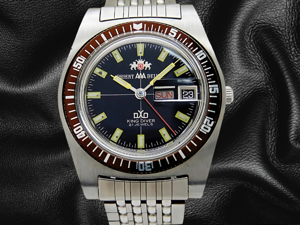 【OH済・風防新品】 ORIENT キングダイバー AAA デラックス 腕時計 ORIENT AAA DELUXE KING DIVER 21 Jewels Ref.G349-12451 SS Black