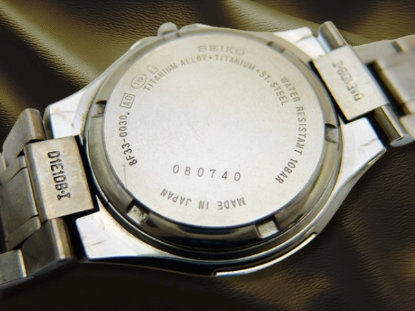 SEIKO Dolce 8F33-0030 Titanium Perpetual Calendar Watch Silver