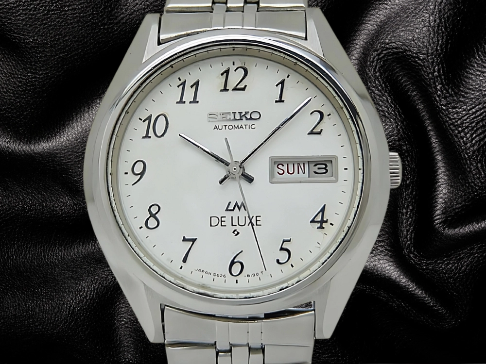 SEIKO Lord Matic De Luxe 5626-8140 25 Jewels Automatic White Dial
