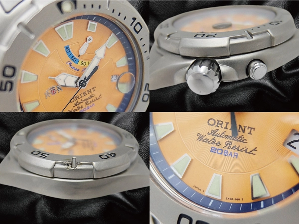 Orient M-Force Ref.EX00-CI CA Titanium Orange Dial Power Reserve Orient M-Force Ref.EX00-CI CA Titanium Orange Dial Power Reserve