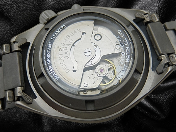 Orient M-Force Ref.EX00-CI CA Titanium Orange Dial Power Reserve
